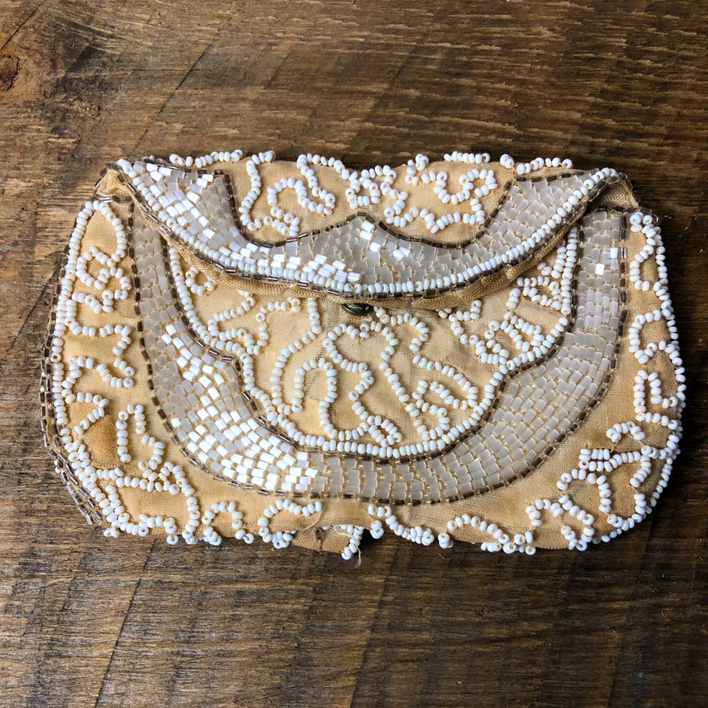 Antique Seed Bead Purse - Vintage Condition